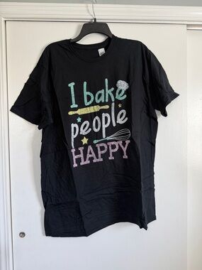 Black Crewneck T-Shirt with Interior Scan Tag